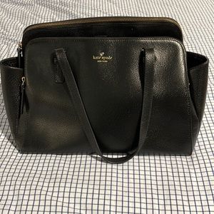 GUC Kate Spade Black Grand Street Lydia Large Shoulder Bag Satchel Purse